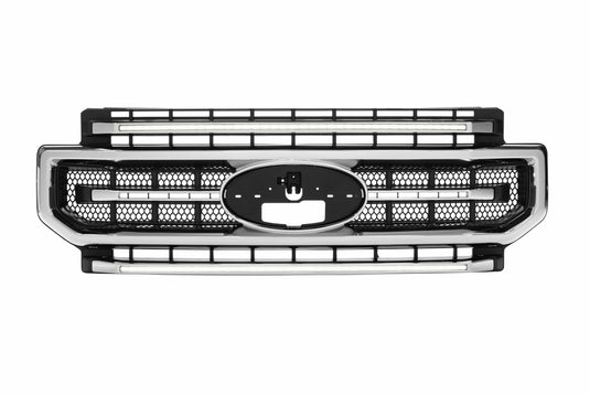 XBG LED Grille: Ford Super Duty (20-22 / Chrome / White DRL)
