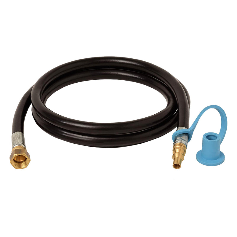 Load image into Gallery viewer, Flame King RV, Van, Trailer Low Pressure Quick Connect 48 Inch, 3/8 Inch ID Female SAE Gas Flare Fitting
