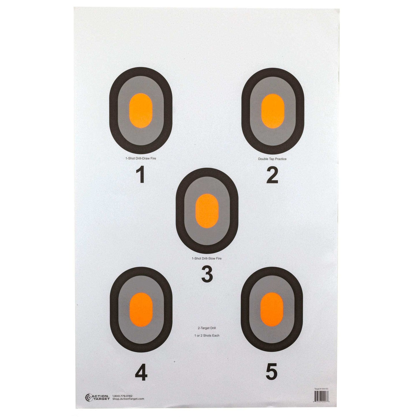 Action Tgt Org Center 5 Blseye 100pk - Skoutley Outdoors LLC