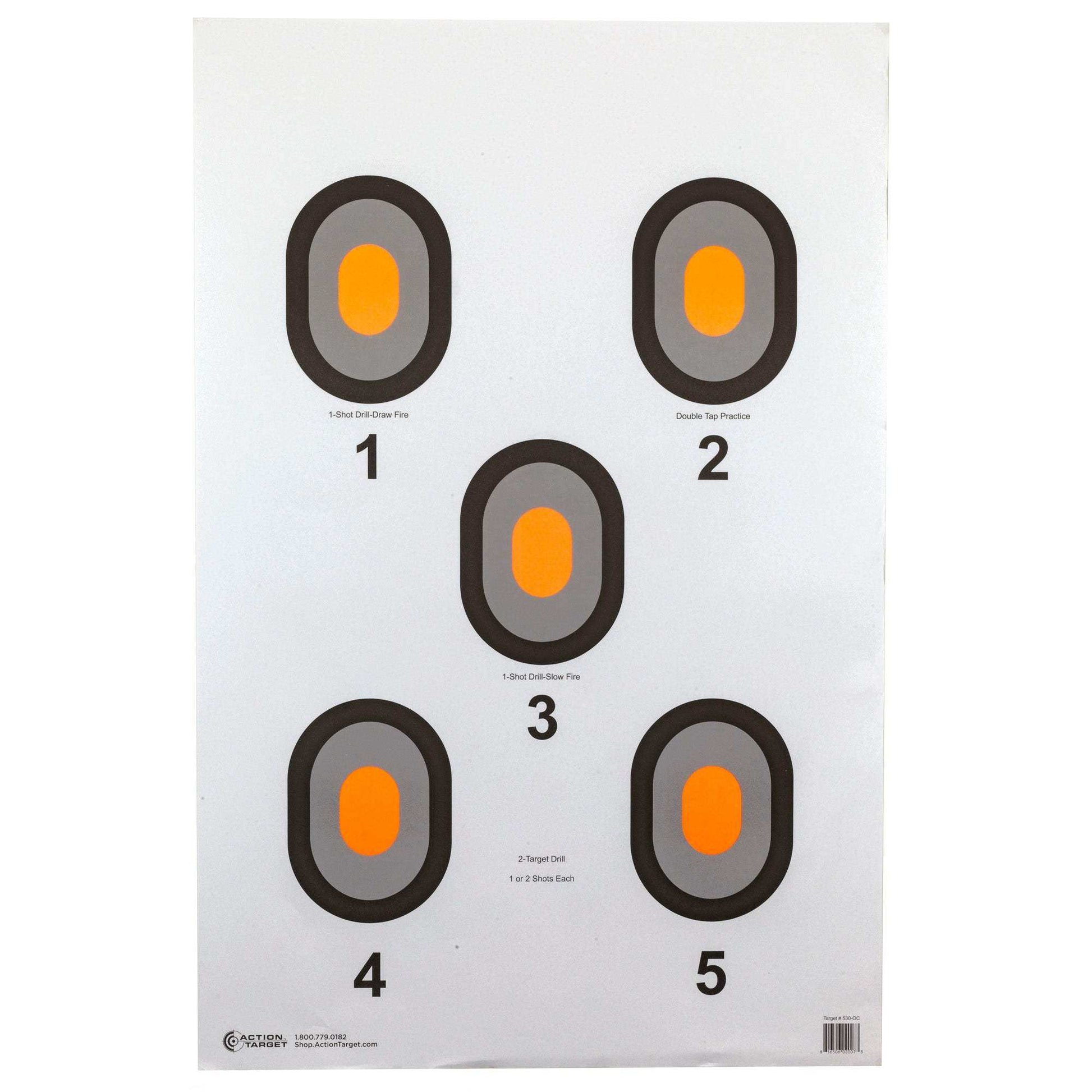 Action Tgt Org Center 5 Blseye 100pk - Skoutley Outdoors LLC