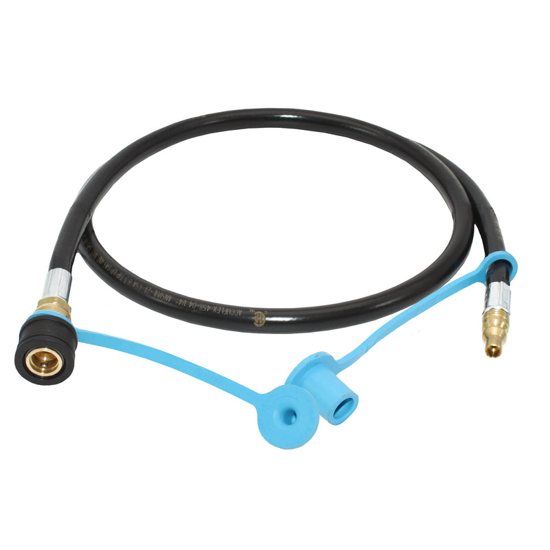 Load image into Gallery viewer, Flame King RV, Van, Trailer, Dual Quick Connect Hose, LP Gas Only, 48 inch, 1/4 inch
