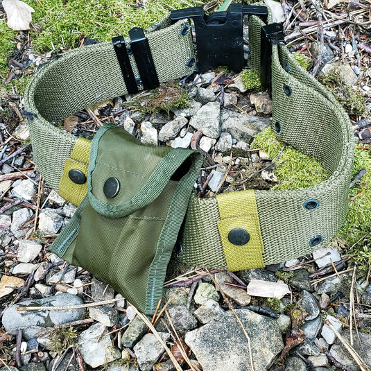 Classic US Military Style Nylon Compass Pouch - OD Green