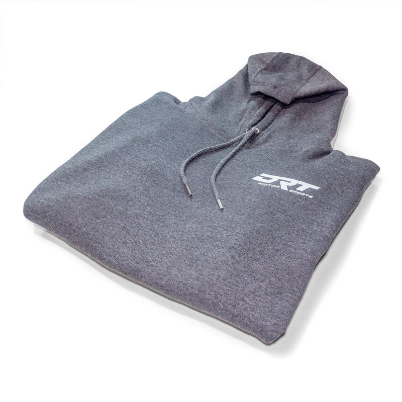 Load image into Gallery viewer, Drt motorsports hoodie in charcoal grey front view

