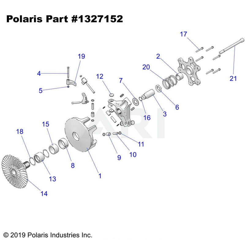 Load image into Gallery viewer, OEM Polaris Primary Clutch 2211626 RZR XP Turbo, Turbo S 2021 ONLY
