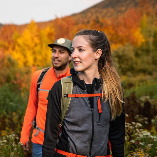 Women's Full Zip Merino Hoodie - Midweight