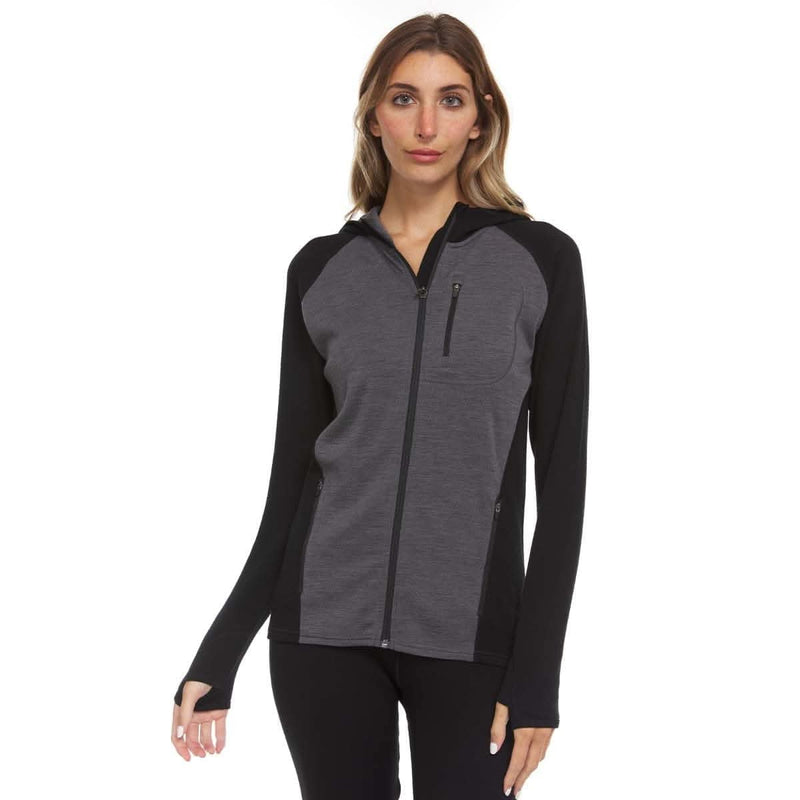 Load image into Gallery viewer, Women's Full Zip Merino Hoodie - Midweight
