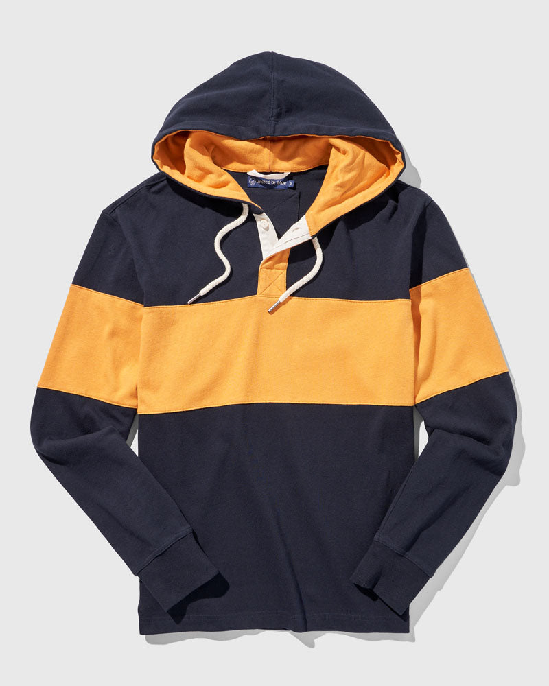 Load image into Gallery viewer, Organic Hooded Rugby Shirt
