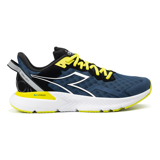 Men's Diadora Mythos Blushield Volo 3, Blue Opal/White/Evening Primrose, 9.5 D Medium - Skoutley Outdoors LLC
