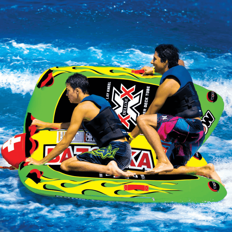 Load image into Gallery viewer, WOW Watersports Big Bazooka 1-4 Person Steerable Towable Water Tube For Pool and Lake
