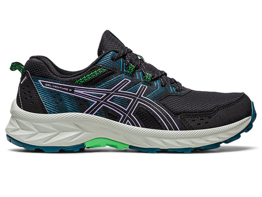 Women's Asics Gel-Venture 9, Black/Digital Violet, 6 D Wide - Skoutley Outdoors LLC