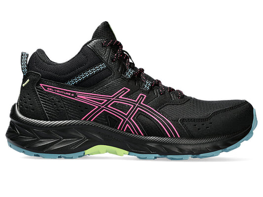 Women's Asics Gel-Venture 9 Mt, Black/Hot Pink, 7 B Medium - Skoutley Outdoors LLC