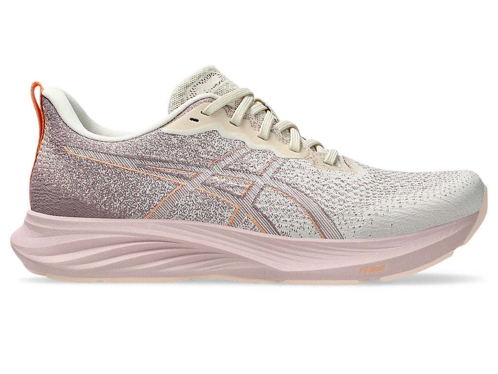 Women's Asics Dynablast 4, Oatmeal/Dusty Mauve, 8.5 B Medium - Skoutley Outdoors LLC