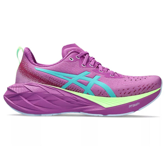 Women's Asics Novablast 4 Lite-Show, Lite-Show/Illuminate Green, 11 B Medium - Skoutley Outdoors LLC