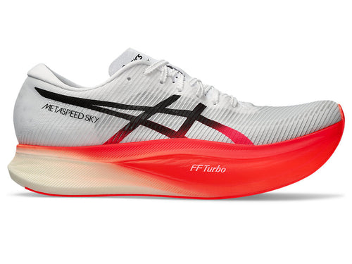 Women's Asics Metaspeed Sky+, White/Black, 9.5 B Medium - Skoutley Outdoors LLC