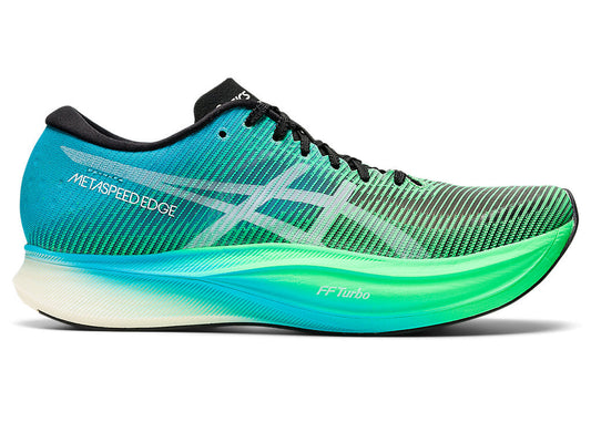 Men's Asics Metaspeed Edge+, Black/New Leaf, 12 D Medium - Skoutley Outdoors LLC