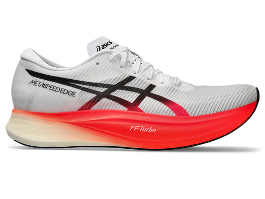 Men's Asics Metaspeed Edge+, White/Black, 9 D Medium - Skoutley Outdoors LLC