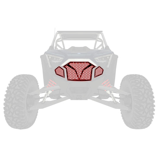 3 Piece Laser Cut Steel Grille RZR PRO R & Turbo R