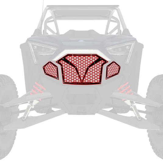 3 Piece Laser Cut Steel Grille RZR PRO R & Turbo R