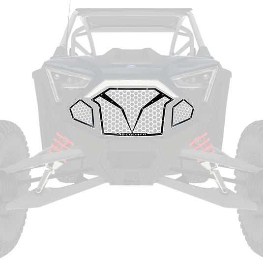 3 Piece Laser Cut Steel Grille RZR PRO R & Turbo R