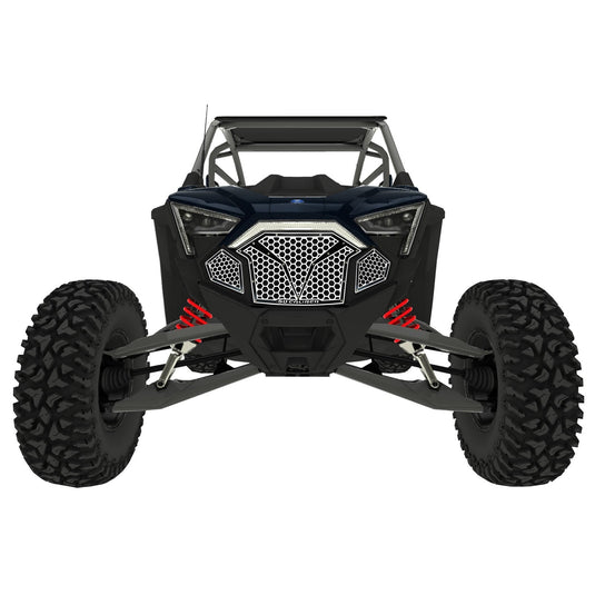 3 Piece Laser Cut Steel Grille RZR PRO R & Turbo R