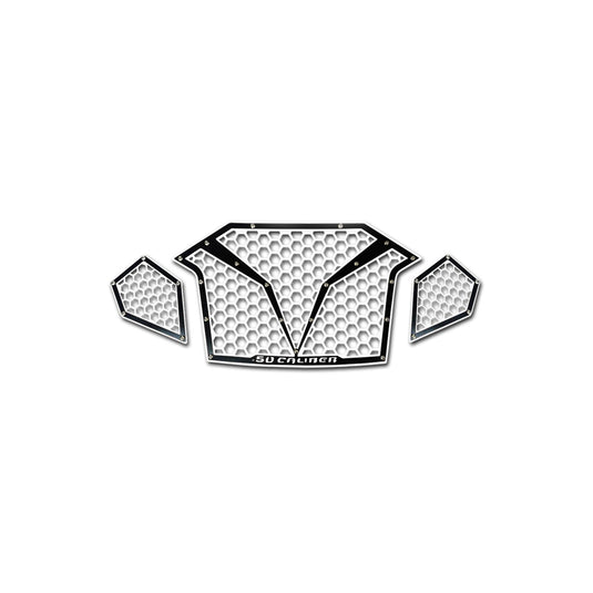 3 Piece Laser Cut Steel Grille RZR PRO R & Turbo R