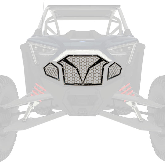 3 Piece Laser Cut Steel Grille RZR PRO R & Turbo R