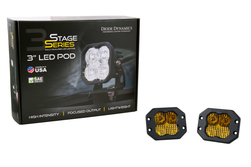 Load image into Gallery viewer, Diode Dynamics SS3 Sport ABL - Yellow Combo Flush (Pair)
