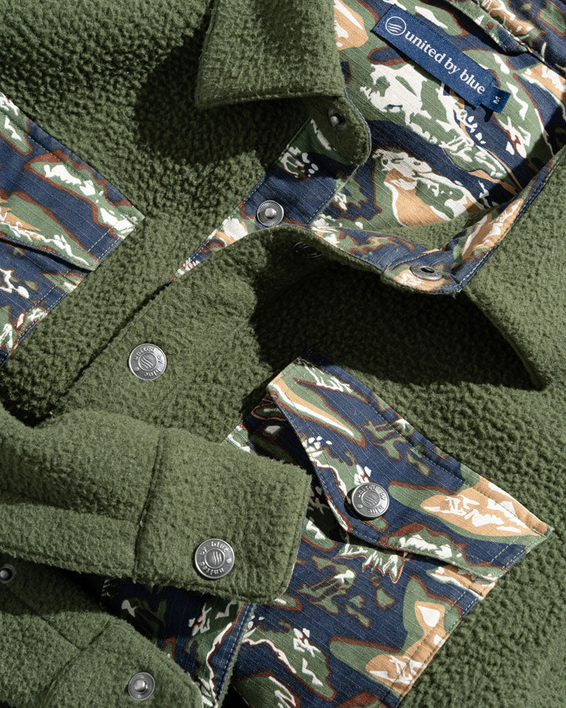 Load image into Gallery viewer, Recycled Sherpa Shirt Jacket
