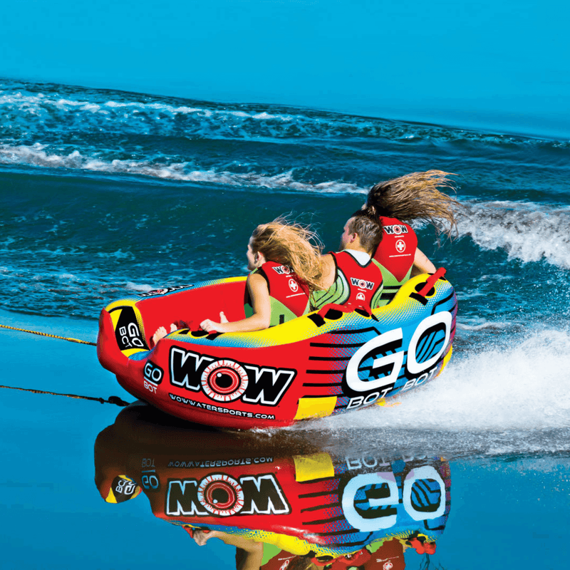 Load image into Gallery viewer, WOW Watersports Go Bot 3 Person Towable Water Tube For Pool and Lake
