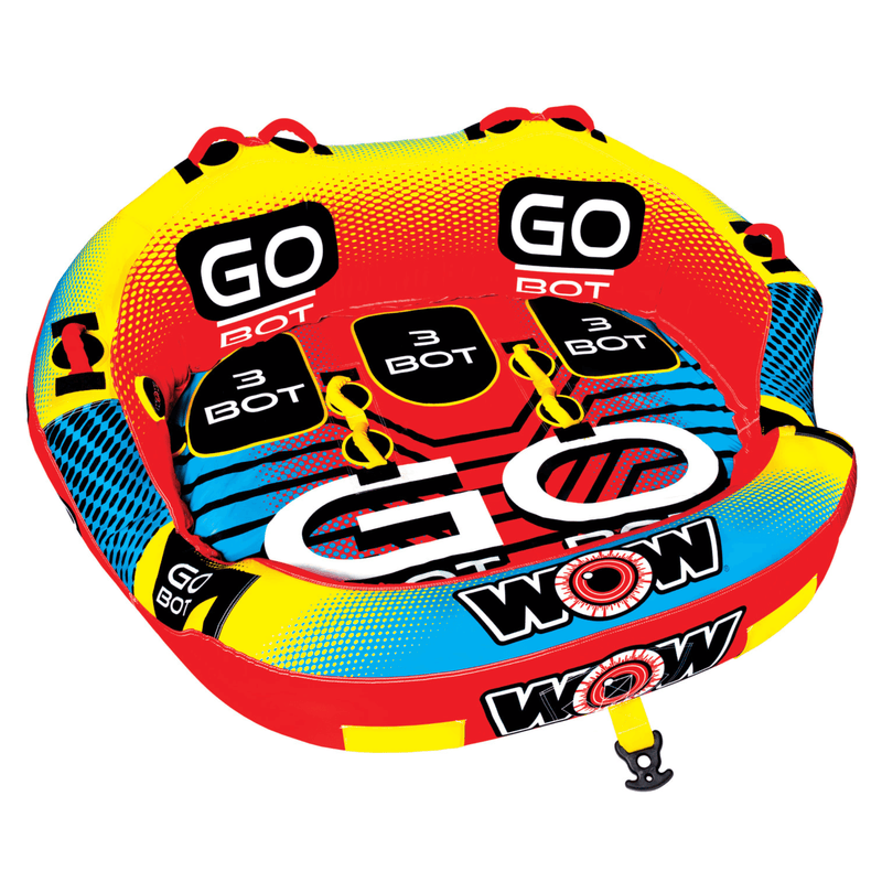 Load image into Gallery viewer, WOW Watersports Go Bot 3 Person Towable Water Tube For Pool and Lake
