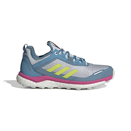 Women's Adidas Terrex Agravic Flow, Hazy Blue/Yellow/Crystal White, 6 B Medium - Skoutley Outdoors LLC