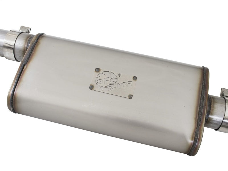 Load image into Gallery viewer, aFe Mach Force-XP Exhaust 3in CB SS 15-17 GM Colorado/Canyon 2.5L/3.6L Side Exit w/ Polished Tip
