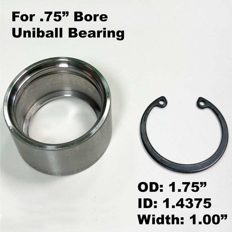 Load image into Gallery viewer, Chromoly Uniball Cups with Snap Ring
