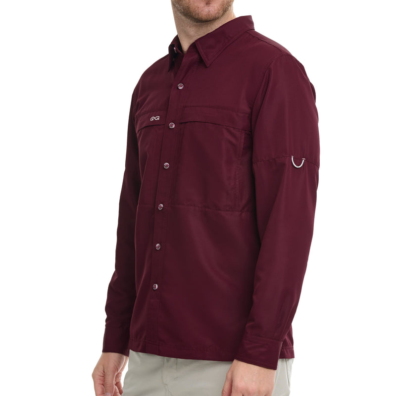 Load image into Gallery viewer, Maroon Explorer Shirt | Long Sleeve
