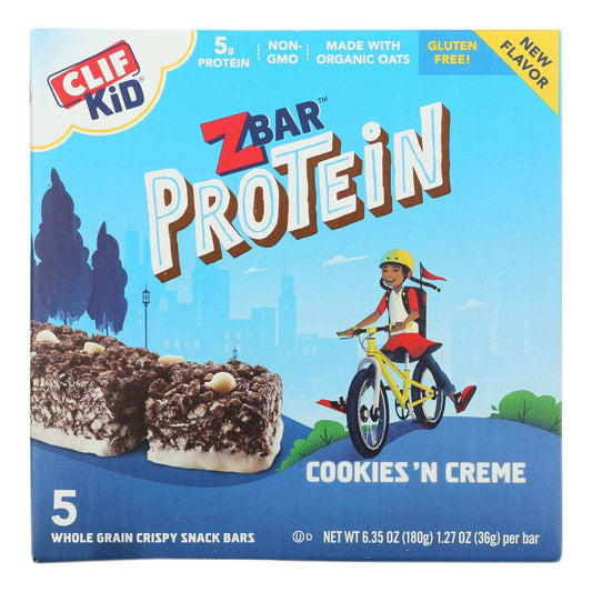 Clif Kid Zbar - Zbar Protein Cky/crm 5ct - Case Of 6-5/1.27oz - Skoutley Outdoors LLC