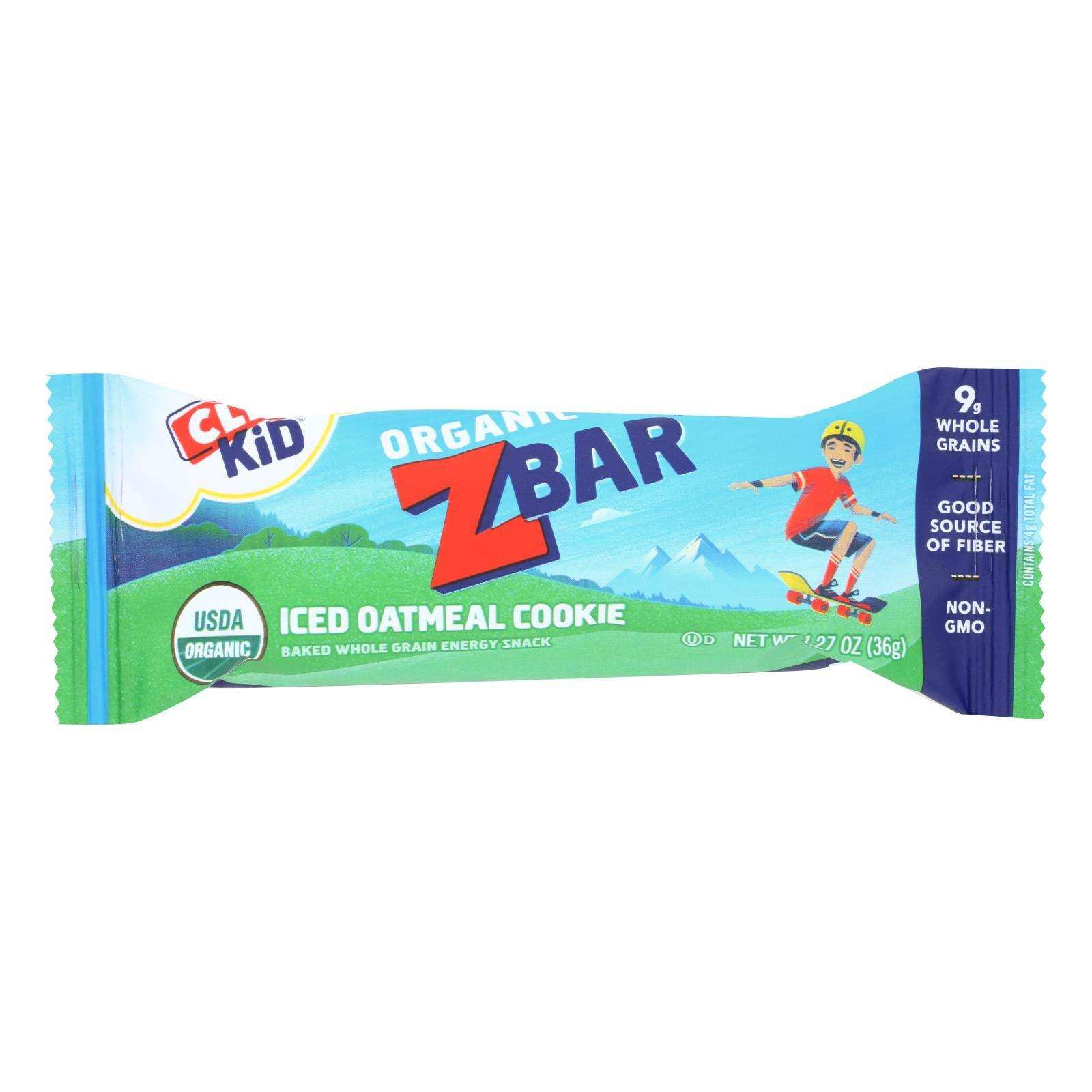 Clif Bar Organic Clif Kid Zbar - Iced Oatmeal Cookie - Case Of 18 - 1.27 Oz Bars - Skoutley Outdoors LLC