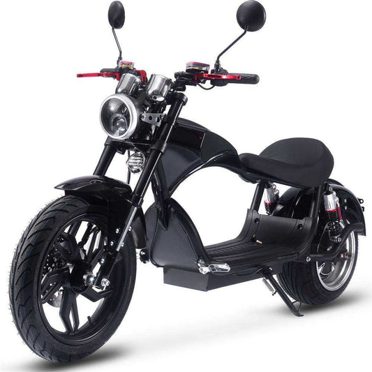Mototec Raven 60v 30ah 2500w Lithium Electric Scooter Black - Skoutley Outdoors LLC