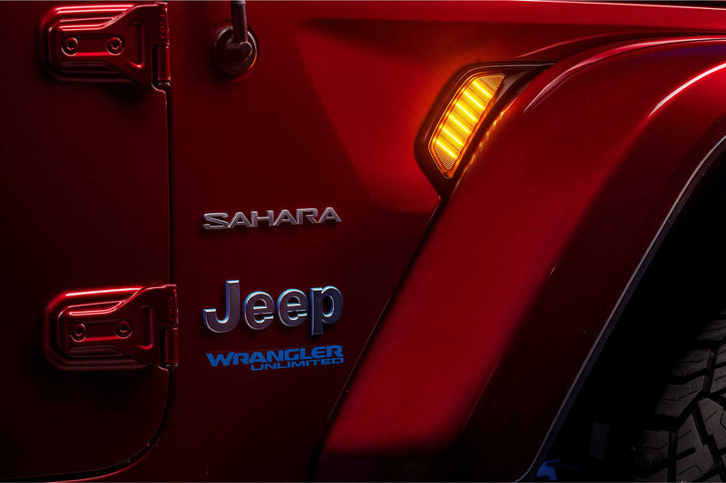 Load image into Gallery viewer, XB LED Side Markers: Jeep JL / JT (18+ / Side Vent / Set)
