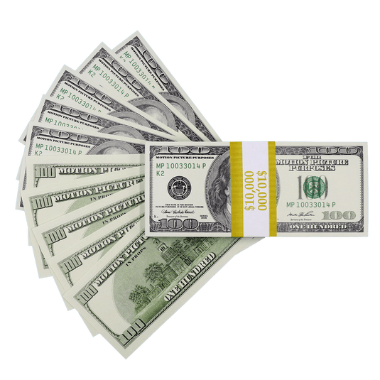 $10,000 Full Print 2000 Series Stack