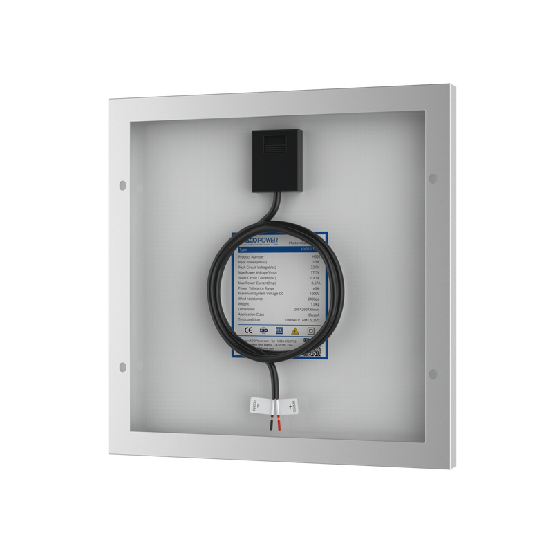 Load image into Gallery viewer, 10 Watt 12 Volt Monocrystalline Solar Panel
