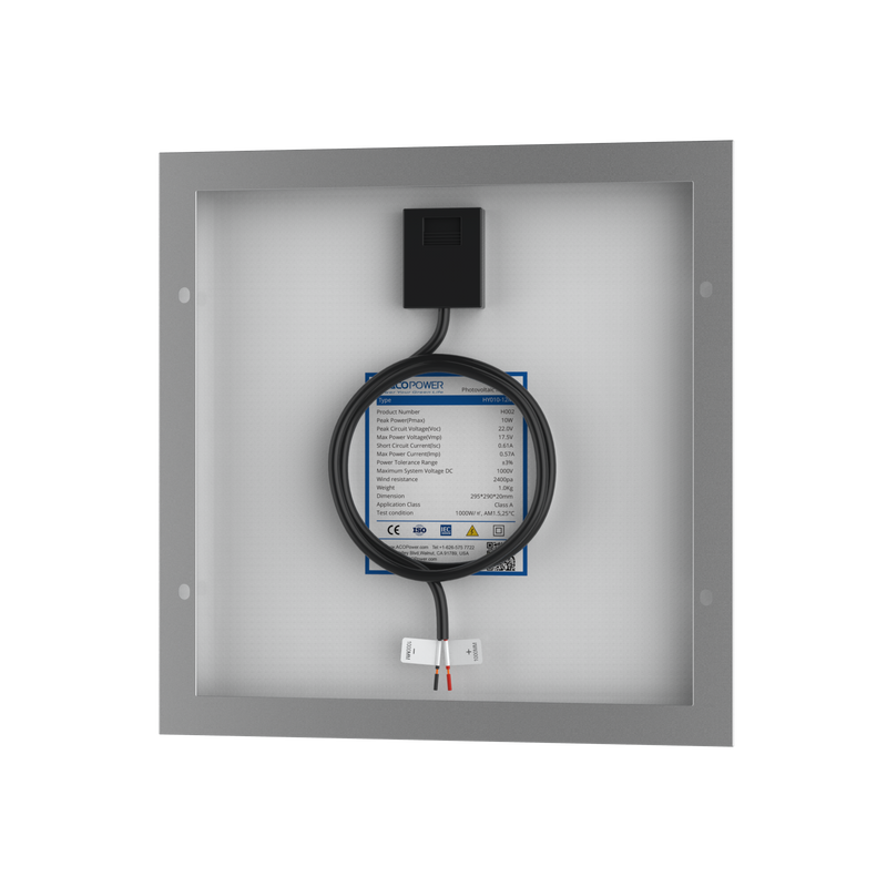 Load image into Gallery viewer, 10 Watt 12 Volt Monocrystalline Solar Panel
