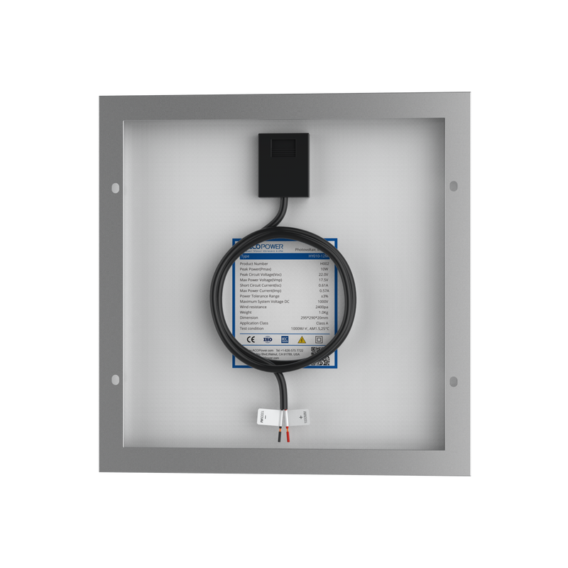 Load image into Gallery viewer, 10 Watt 12 Volt Monocrystalline Solar Panel
