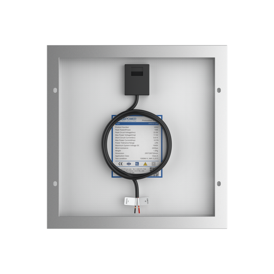10 Watt 12 Volt Monocrystalline Solar Panel