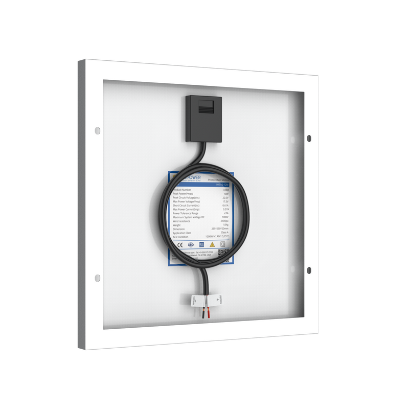 Load image into Gallery viewer, 10 Watt 12 Volt Monocrystalline Solar Panel
