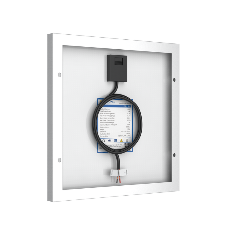 Load image into Gallery viewer, 10 Watt 12 Volt Monocrystalline Solar Panel
