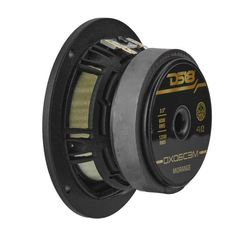 Load image into Gallery viewer, DXQ 6.5" 3-Way Component Speaker Set with Yellow Straw + Composite Foam Cone | 150W RMS 4-Ohm
