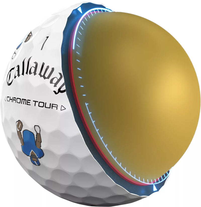 Load image into Gallery viewer, Callaway 2024 Chrome Tour Retro Football Truvis Golf Balls
