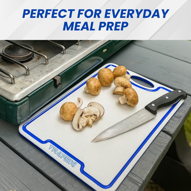 Load image into Gallery viewer, TRAPSKI Premium 1/2 Inch Thick HDPE Cutting Boards | Food-Grade Kitchen Prep Surface | Juice Grooves | Made in the USA
