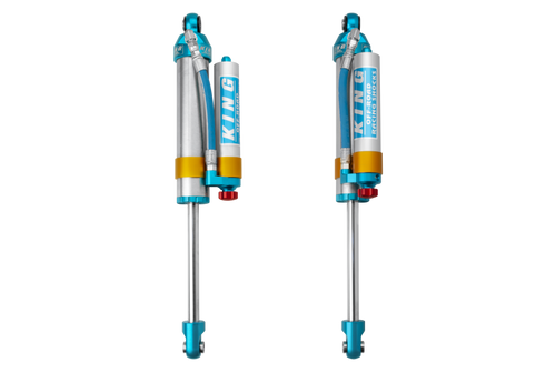 King Shocks 2005+ Ford F-550 2.5 Dia. Piggy Hose Reservoir Shock w/ Adjuster (Pair)