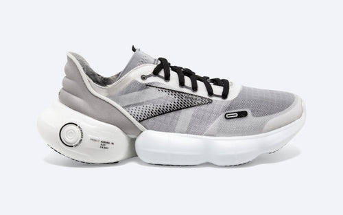 Women's Brooks Aurora, White/Alloy/Black, 7.5 B Medium - Skoutley Outdoors LLC
